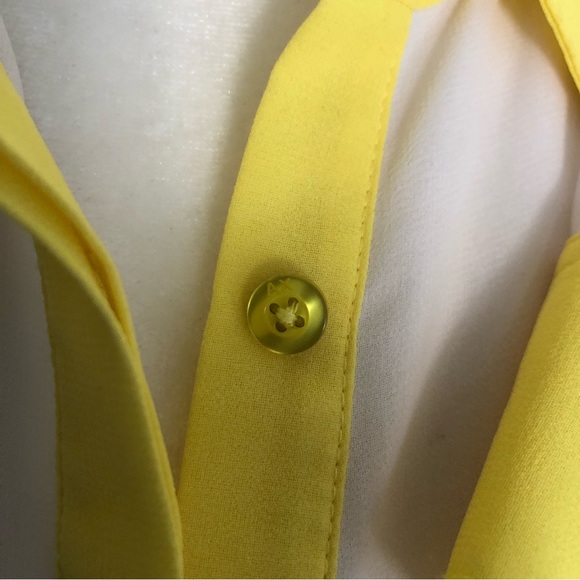 A|X Armani Exchange Cream Silk Sheer Button Down Shirt Top Women"s Size XS - Picture 12 of 13